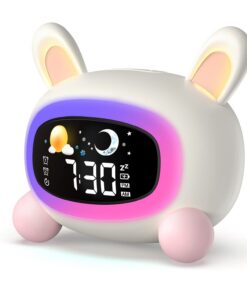 Lemnoi Kinder Lichtwecker Batteriebetrieben mit Snooze-Funktion für Jungen und Mädchen