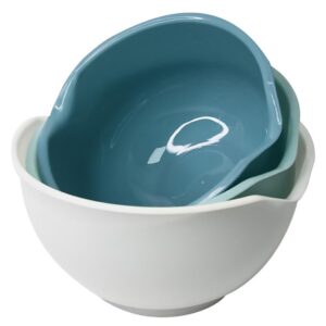 PHENOFICE 3St Salatschüssel für Küchenliebhaber zur Meal-Prep in der Küche mit Sicherheitsfunktion und minimalistischem