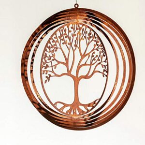 Rostalgie Edelrost Windspiel Spirale Lebensbaum filigran 26cmdecoration Geschenk