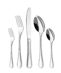 Otto Koning Frankfurt 30-teiliges Edelstahl Besteck Set für 6 Personen - Hochglanzpoliert, Klassisches Design, Top-Quali