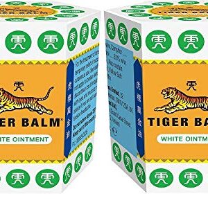 Tiger Balm Salbe Weiß 21 g 2 Stück Schmerzointment für Muskeln und Gelenke bei Fitness- und Sportaktivitäten