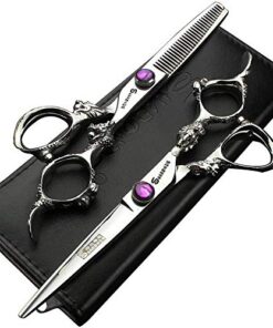 Superscharfe Friseurschere 6 Zoll/7 Zoll für Haare - stabilen Handgefühl (6-Zoll 2Stück) Superscharfe Friseurschere 6