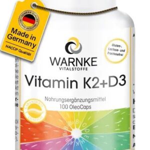 Original K2VITAL® Vitamin K2 + D3 200µg / 1000 I.E. - Hocholetonoöl-Kapseln - Warnke Vitalstoffe - Deutsche Apothekenqua