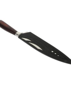 Mobestech japanischer Kochschneider mit Holzgriff für Profis Rutschfeste Klinge Multifunktional für Gemüse und Fleisch E