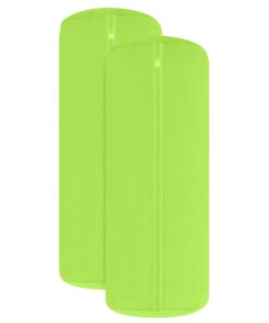 Npluseins Doppelpack Jersey Nackenrolle-Kissenbezug - Uni - ideal für Alle im Zuhause, 40 x 15 cm, Apfel OEKO-TEX STANDA
