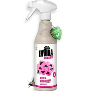 Envira Motten Abwehrspray - Langzeitiger Fernhaltewirkung - Schutz vor Motten für Wohnung und Kleiderschrank - 500 ml -