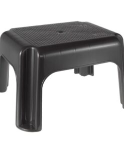 keeeper Tritthocker GS- & TÜV-geprüft bis 150 kg, 24 cm hoch, stabiler Polypropylen-Hocker Grau/Graphit