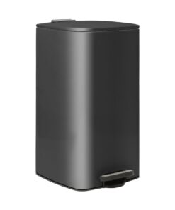 Harbour Housewares 30L Quadratischer Küchen-Mülleimer - Groß Metall - Recycling Behälter
