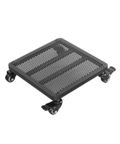 Metall Pflanzenroller Outdoor Schwarz 40x40cm mit Bremse | Outdoor Pflanzenroller Schwerlast Schwarz 40x40cm Softrollen