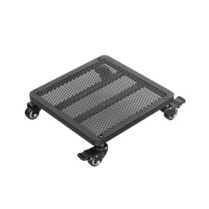 Metall Pflanzenroller Outdoor Schwarz 40x40cm mit Bremse | Outdoor Pflanzenroller Schwerlast Schwarz 40x40cm Softrollen