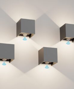 Klighten 12W Außenlampe mit Bewegungsmelder für Garten und Innenbereich
