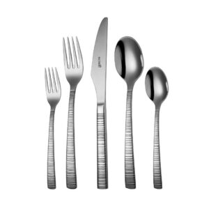 Sola Bali Besteck Set für 12 Personen - 100 Teilig - Rostfreiem Stahl - Spülmaschinenfest - Robustes & Elegantes Design