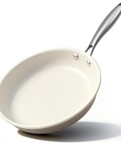 Antihaft Bratpfanne 28cm, Keramik-beschichtet für Küchenanwender bei Omelette-Aufschneidung, Induktionskochplatte-Kompat