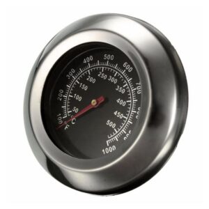 ZYWUO 7,6 cm Grill-Temperaturanzeige, Hochtemperatur-Wärmeanzeige, für Master Forge und andere Gasgrills, Edelstahl, -10