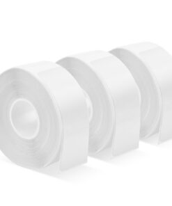 3 Rollen Etikettenband fuer Haus, Büro und Schule - Dauerhaft Wasserdicht, Ideal für Barcode-Druck, Name und Datum - 180