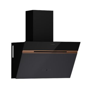 Klarstein Alina 60cm A++ Kopffreihaube LED-Beleuchtung Schwarz
