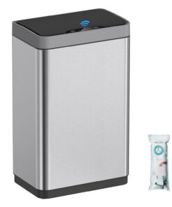 Automatischer Mülleimer Mbillion, Edelstahl, 50L, Berührungsloser Sensor (Silberfarben) Intelligenter Mülleimer Mbilli