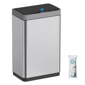 Autophage Automatischer Mülleimer 50L Berührungsloser Sensor, Edelstahl, Intelligenter Mülleimer für Küche, Schlafzimmer