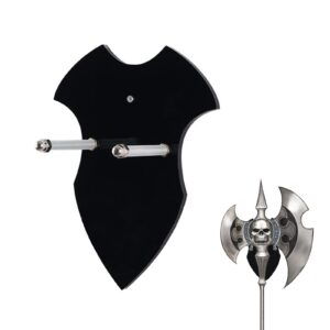 Schwerthalter lcyen, Wandhalterung für Axt, vertikale Dekoration (Schwarz, 1 Set)