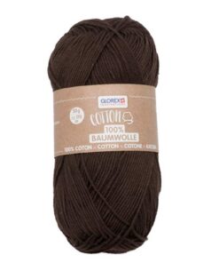 Glorex 5 1004 15 - 100 % Baumwolle für Stricken, Häkeln und Basteln, hohe Qualität, weich und waschbar, 50 g, ca. 170 m,