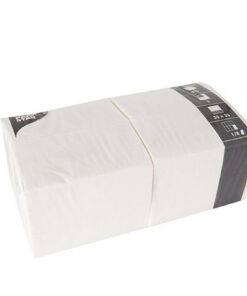 Papstar 1 Karton 4x250 weisse Servietten 3-lagig 1/8-Falz 33x33 cm für Haus und Garten
