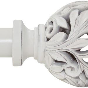 Ycolnaefllr robuste Gardinenstangen 91 bis 223 cm, weiße verstellbare Gardinenstangen für Ösenvorhänge, 2,5 cm Durchmess