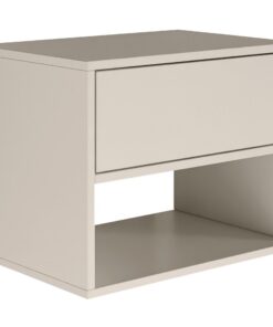 Selsey Nachttisch Hängend Schwebender Kaschmir Farbe 50B x 36T x 40H cm Minimalistisch Push-to-Open Skandinavisch Platzs