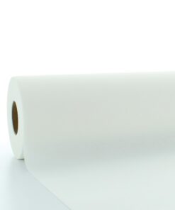Sovie HORECA Linclass Weiß - Einfarbige Papiertischdecke Rolle 118cm x 25m - Ideal für Party & Hochzeit - FSC-Zertifizie