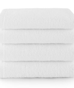 Top Towel - Badetücher - 100 % Baumwolle - Weiß - 30x50 cm - Gesichts- und Bidethandtücher