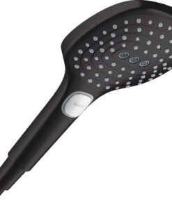 Hansgrohe Duschkopf Raindance Select E | Handbrause 120mm, 3 Strahlarten, Mattschwarz