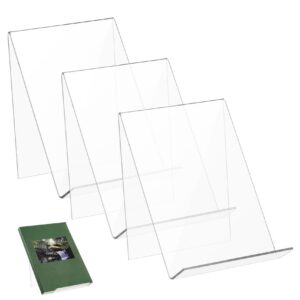 Gadpiparty 3 Stück Transparente Bücherhalter Für Schreibtisch Shows Vitrine Buchregal Broschüren Ständer Transparente Bu