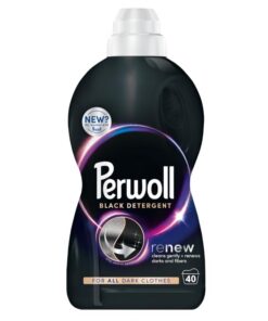 Perwoll Renew Black & Faser Flüssigwaschmittel 2 Liter 40 Waschlädungen für Schwarzgewaschen