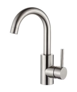 GRIFEMA Hohe Wassertsparfunktion Bad Wassersparfunktion – 360° Drehbarer Wasserhahn, Einhebelmischerei, Chrom, 3/8 Zoll