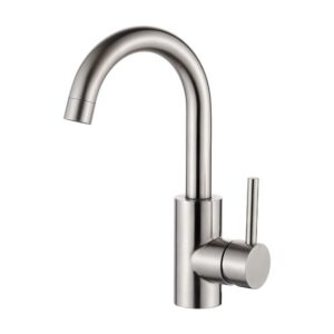GRIFEMA Hohe Wassertsparfunktion Bad Wassersparfunktion – 360° Drehbarer Wasserhahn, Einhebelmischerei, Chrom, 3/8 Zoll