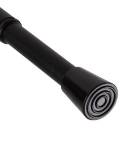 Verstellbare Duschvorhangstange 120-210 cm Schwarz ohne Bohren - Klemm-Spannstange Ø10/13 mm