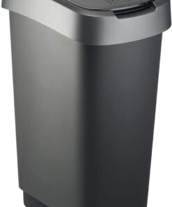 Rotho Twist Mülleimer 50l BPA-frei, ideal für Schwing oder Klappdeckel,_extractor für Küche und Bad, robust und hygienis