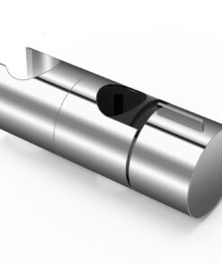Handbrause Halterung Verstellbarer Durchmesser 18-25 mm, Duschkopfhalterung Silber, Geeignet für Duschstangen (ABS+Verch