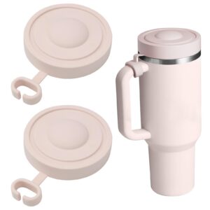 UVVRUR Stanley Cup Ersatzdeckel, Auslaufsicher mit Staubschutz, 2 Stück, für 40oz Becher, Rosa