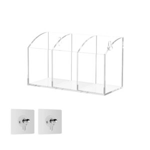 Hexsonhoma Acryl Stift Halter Organisator für Büro und Schreibtisch, Make-up Pinsel Aufbewahrung, 3-Fach-Halter Box