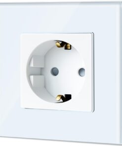 Schuko Steckdose EU-Standard 1 Fach Glas Unterputz 16Amp 250 V Weiß 86×86mm WandinstallationSQLite.rollback()
