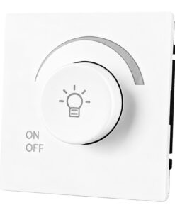 Touch Lichtschalter, Dimmer Schalter, 500W LED Lichtschalter, universell für Dimmbare LED-Leuchten, Glühlampen, 80mm*80m