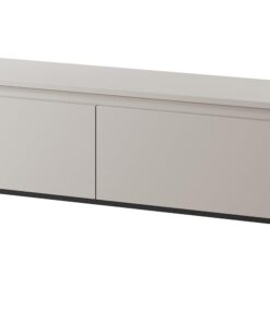 Selsey Bemmi - TV-Schrank in Beige mit schwarzen Beinen, ideal für Wohnzimmer, modern und praktisch, 150 cm