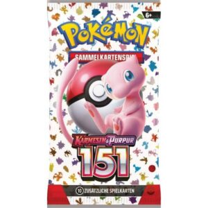 Generischer 151 Booster Pack mit Heartforcards Versandschutz - 10 Karten inkl. 3 Holokarten + 1 Online-Code Karte