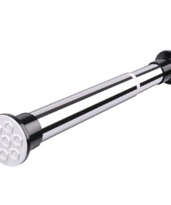 WOGTITYI Verstellbare Vorhangstange 70-460cm, ohne Bohren, Für Trennwand und Vorhang (Color: Steel, 410-460cm) WOGTITY