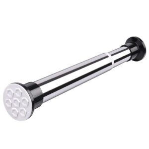 WOGTITYI Verstellbare Vorhangstange 70-460cm, ohne Bohren, Für Trennwand und Vorhang (Color: Steel, 410-460cm) WOGTITY