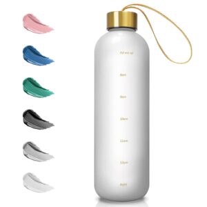 Opard Trinkflasche 1L, Auslaufsicher, BPA-Frei für Sport und Fitness