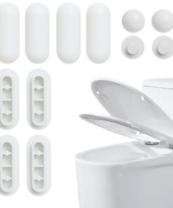 12 Stücke Weisseste Toilettendeckeldimmer für Wc Brille und Absenkbarer Deckel - Auflagestopfen und Comfort! | Weisse W