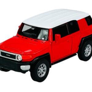 Welly Modell Auto Toyota FJ-Cruiser Rot mit weissem Dach 2006-2016 1/34 Neu im Kasten Welly Modell Auto Kompatibel mit
