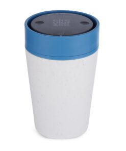 Circular & Co Isolierter Kaffeebecher, 227 ml, ideal für Reisen und Büro, 100% auslaufsicher, Druckknopfverschluss, einh