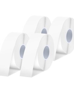 SUPVAN Endlos-Etikettenband Value Pack (15 mm × 6 m/Rolle) für E10 / E11 / E16 Drucker, schwarz auf weiß
